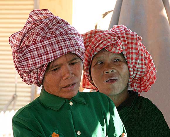 Kreung ladies in Banlung market, Cambodia.