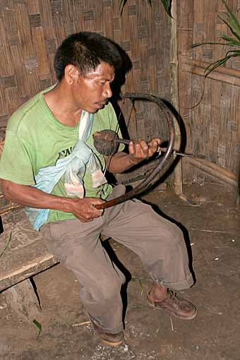 Zeme musician, North Cachar Hills, Assam, India