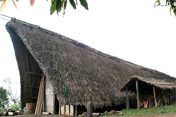 the morung in Laisong, North Cachar Hills, Assam, India