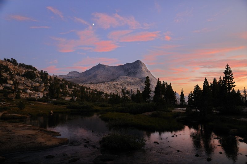 Vogelsang Peak at Sunset