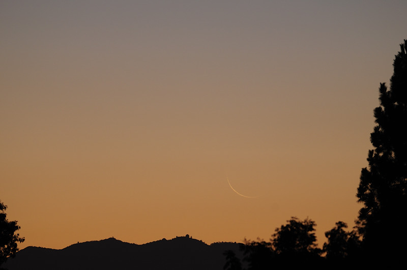 The Old Crescent Moon Rising