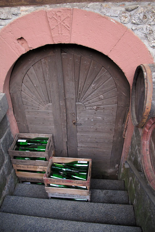 Entrance to the wine cellar