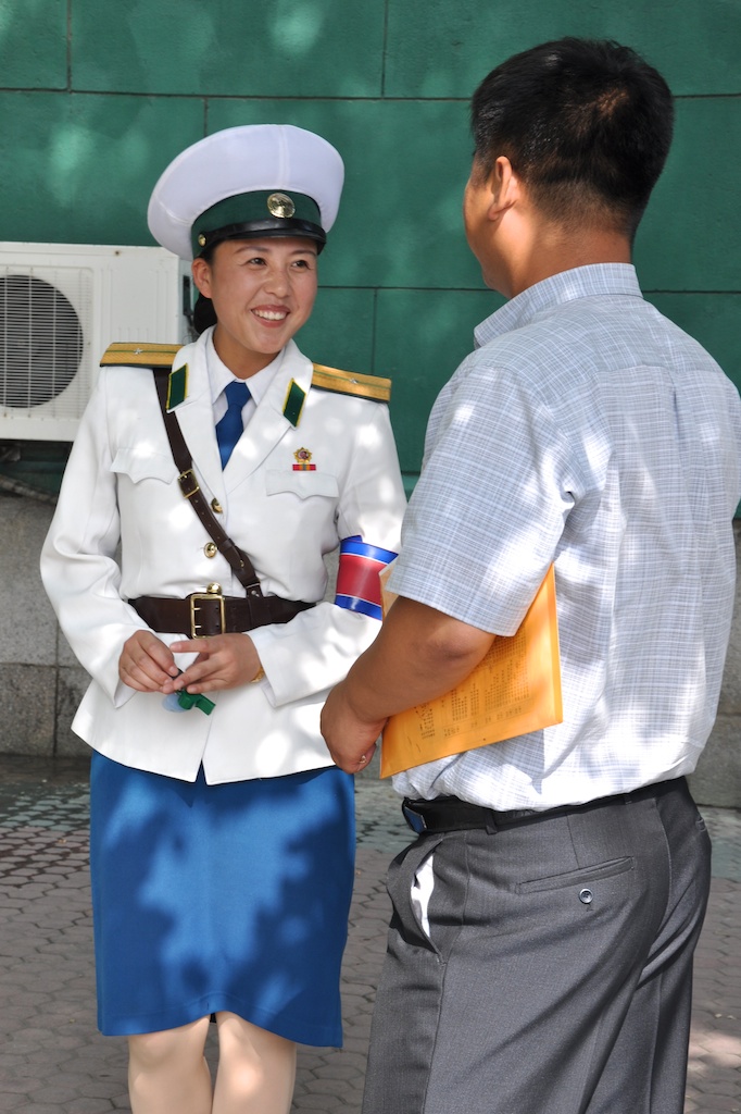 Flirting with Pyongyang traffic lady