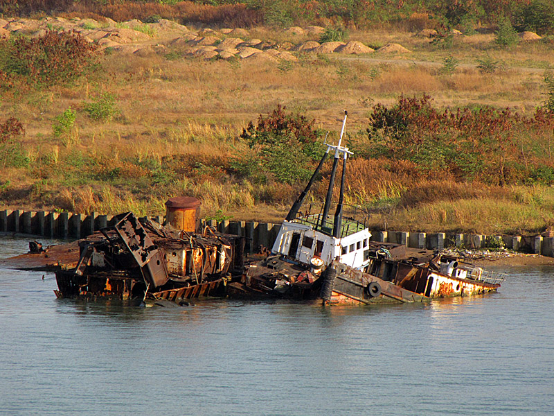 Colorful wreck
