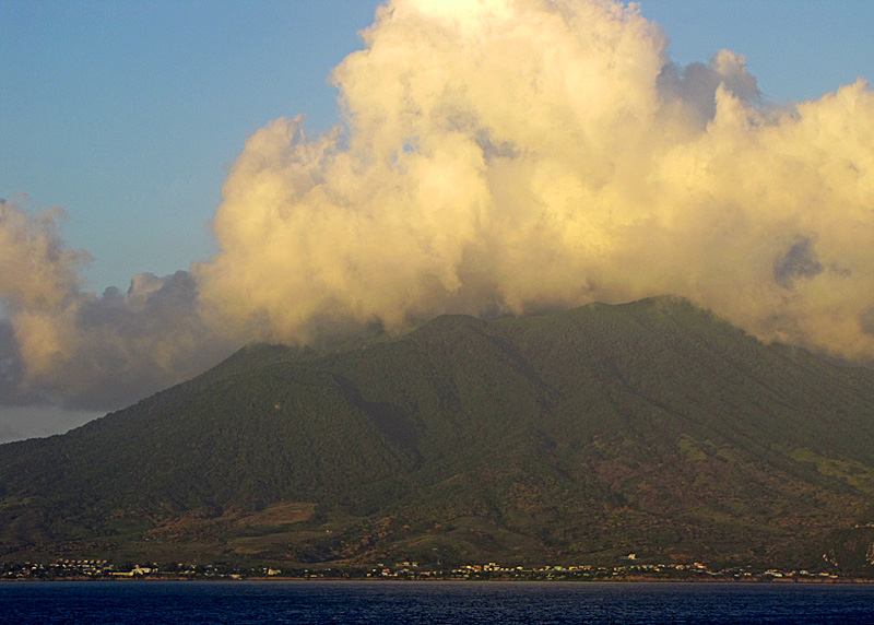 Sunset over St Kitts