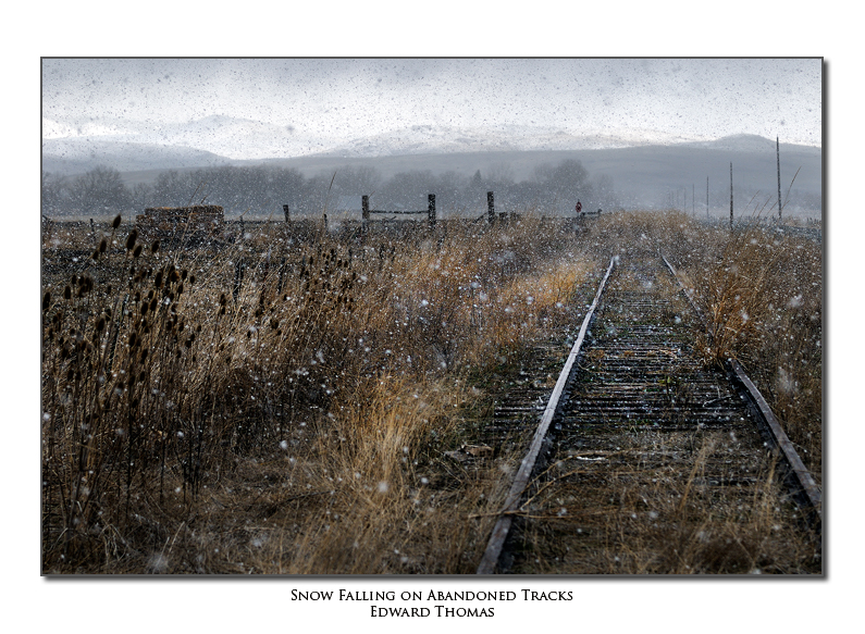 Snow Falling on Abandoned Tracks