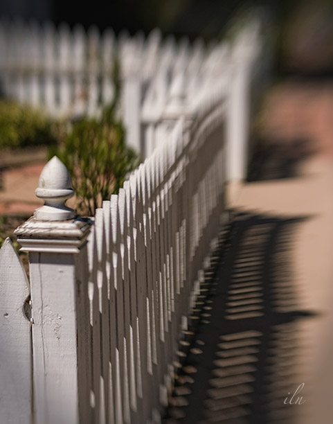 white picket fence