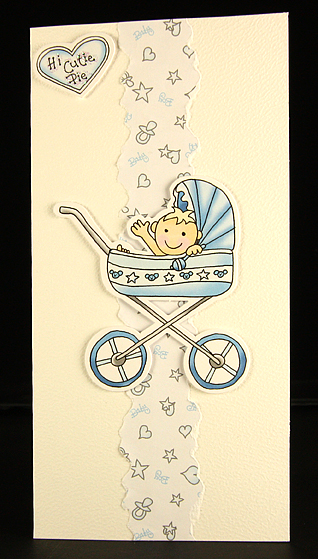 Baby buggy blue