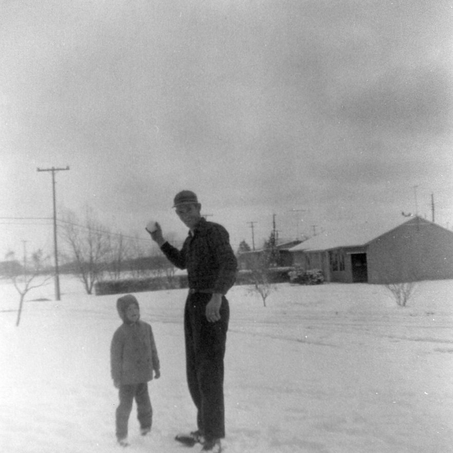 Larry and Dad in snow 1961.jpg