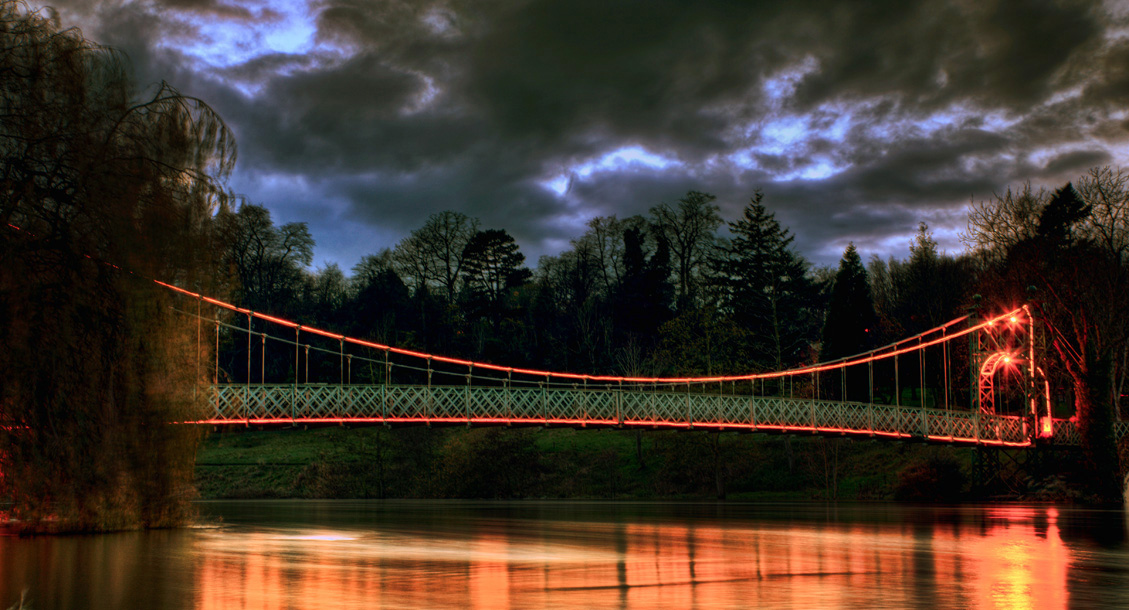 The burning bridge
