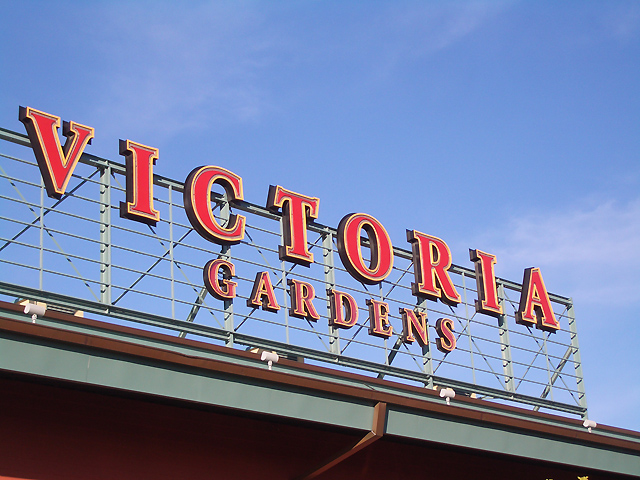 Victoria Gardens Sign
