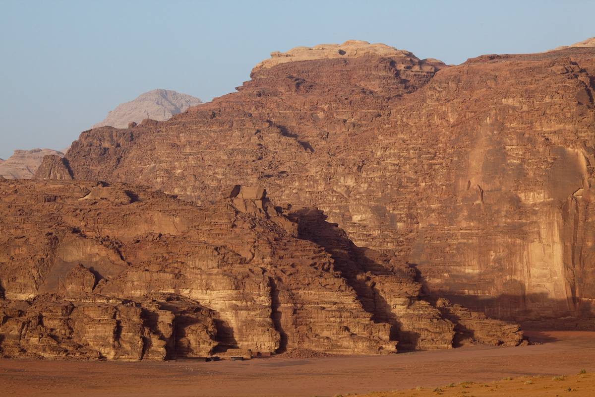 Mountains in the lowering sun.