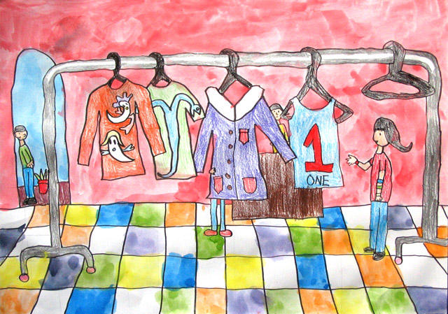 clothes shop, Hong Yu, age:6