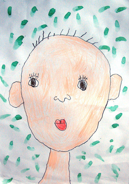 self-portrait, Thomas, age:5