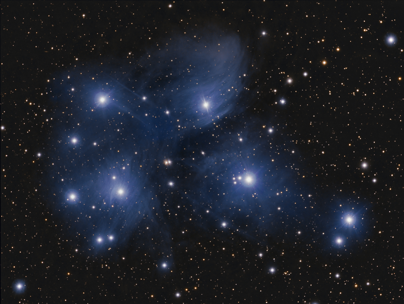 M45 - Pleiades cluster in Taurus