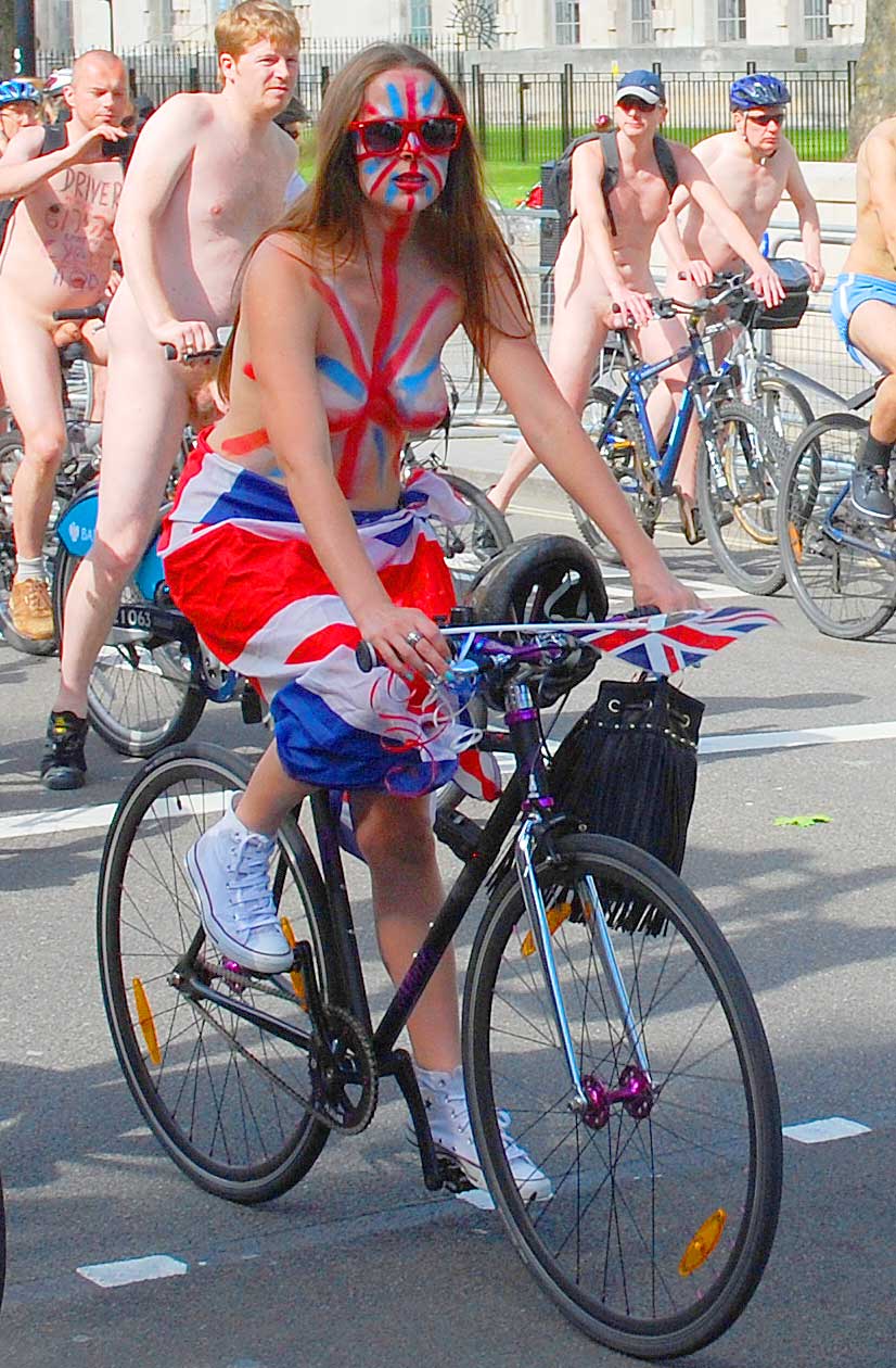  london naked bike ride 2012