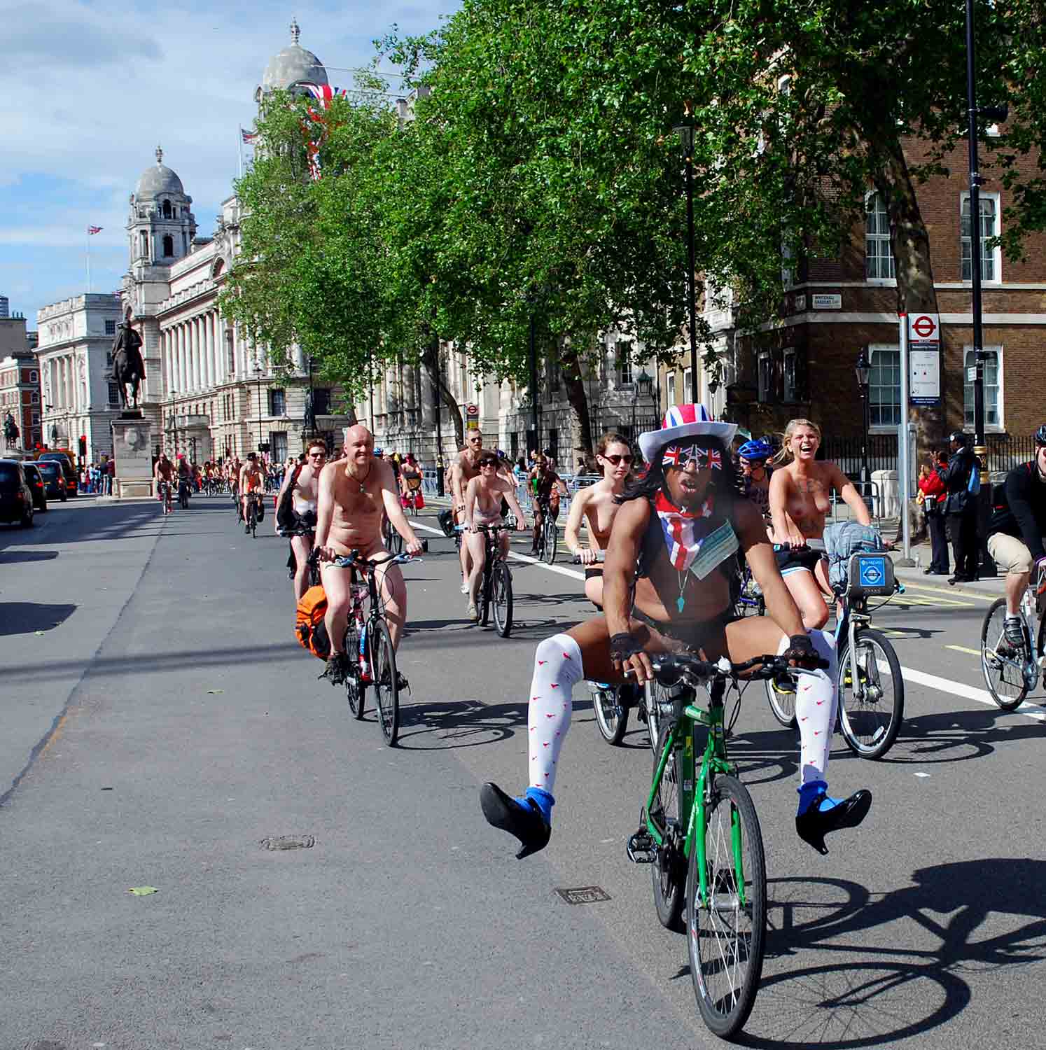  london naked bike ride 2012
