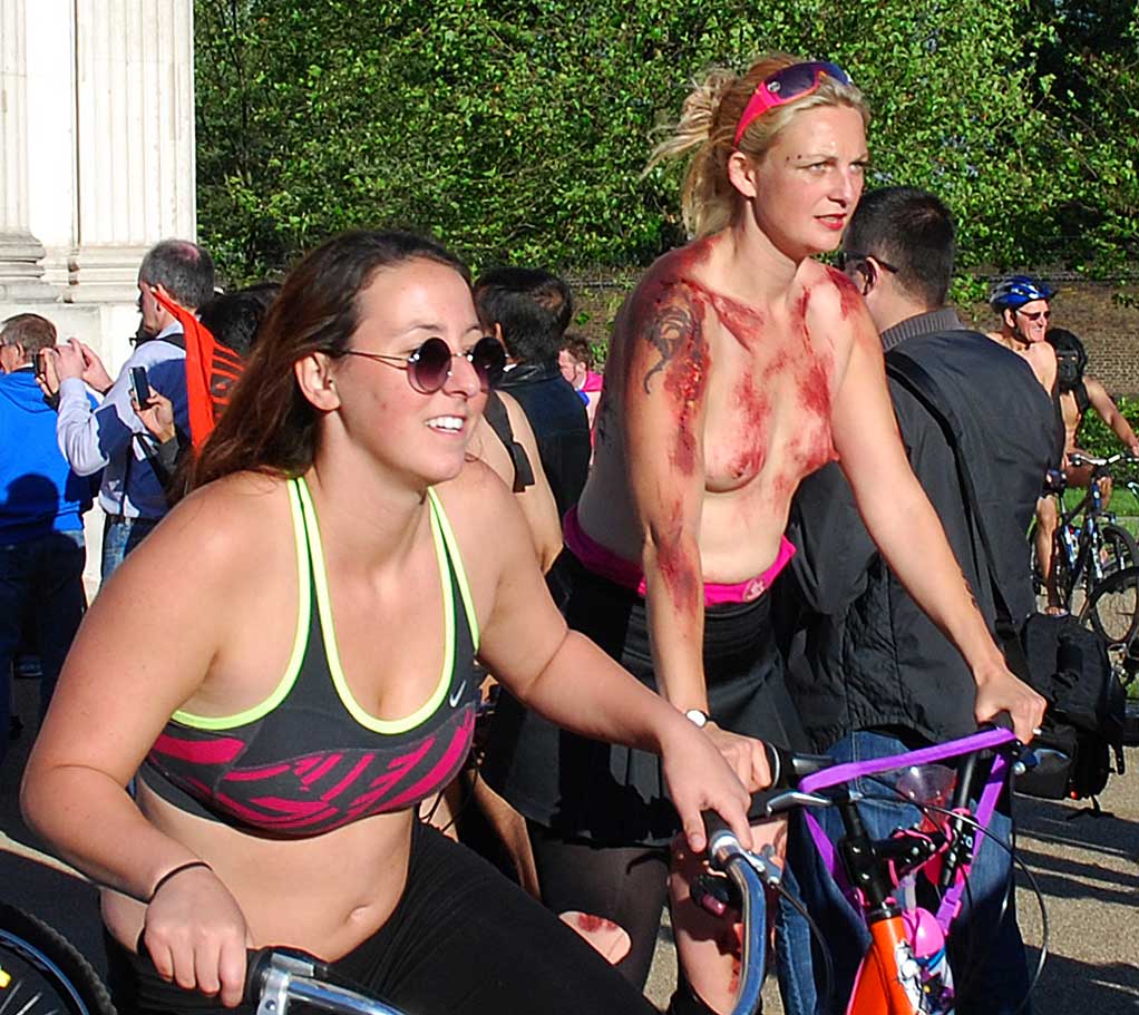  london naked bike ride 2012