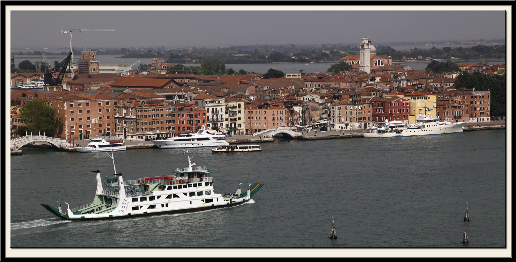 A Car Ferry Passes Castello