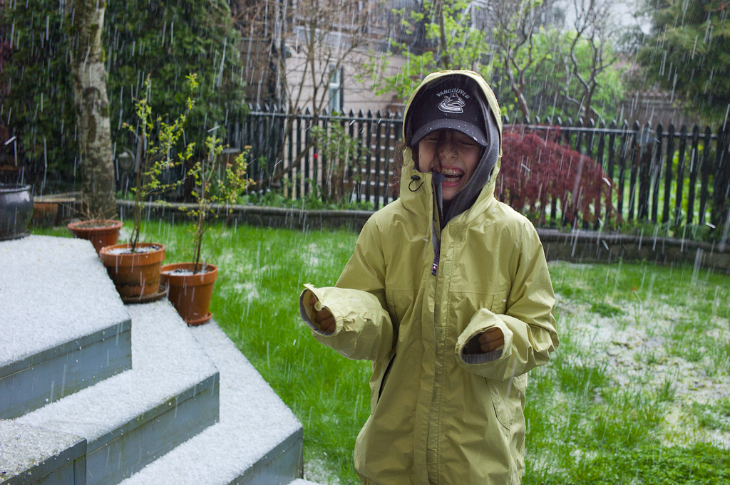 Freak hailstorm