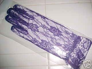 purple lace gloves