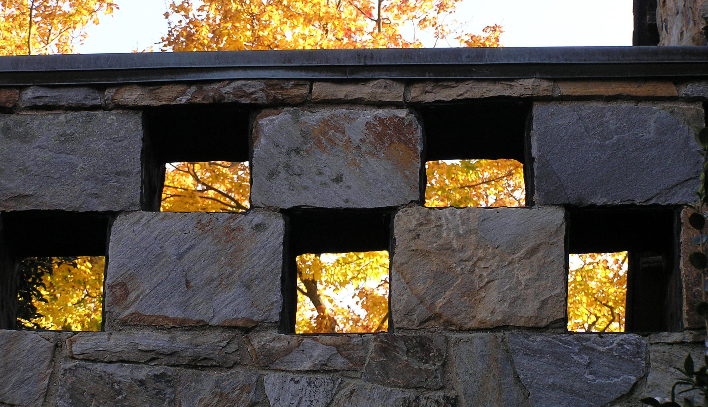 Terrace Railing in Autumn