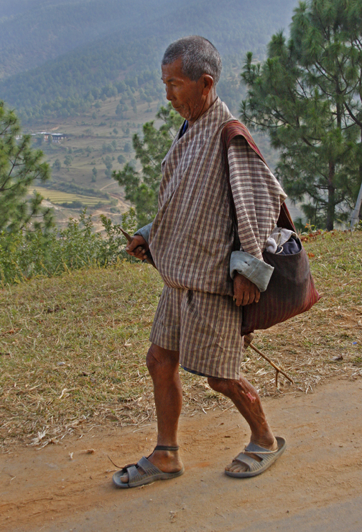 Walking Bhutan Road
