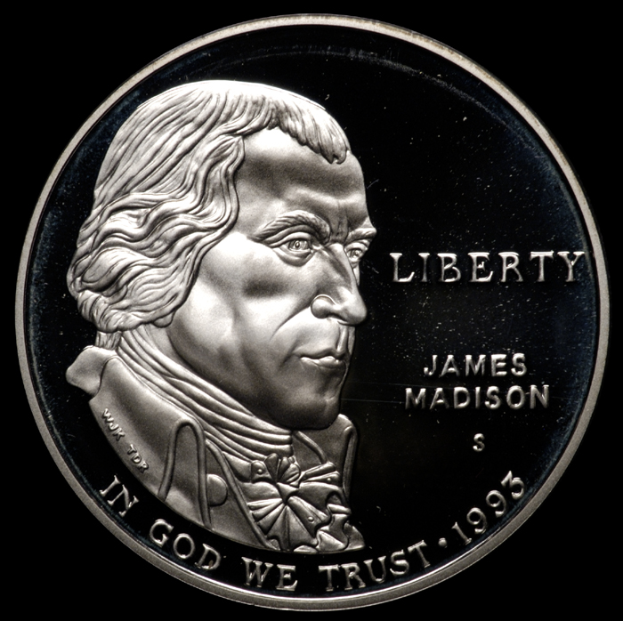 1993 James Madison<br>Comm. Half Dollar