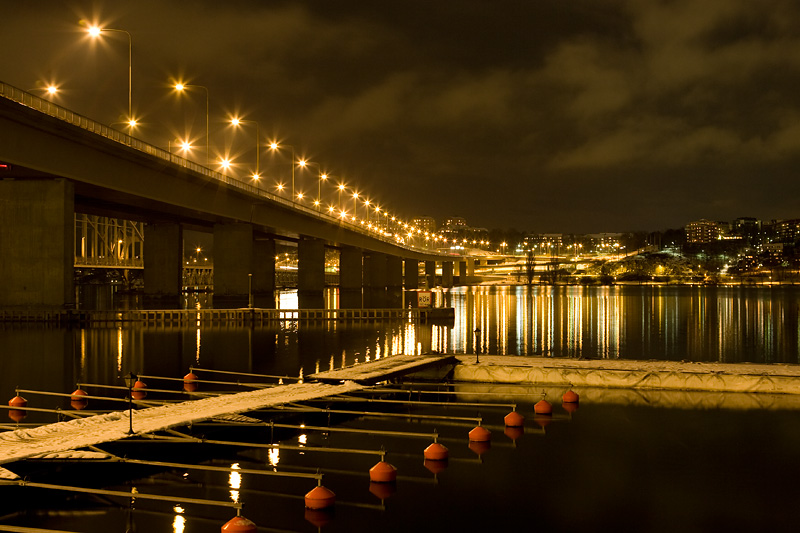 View of Liding bridge from Ropsten.