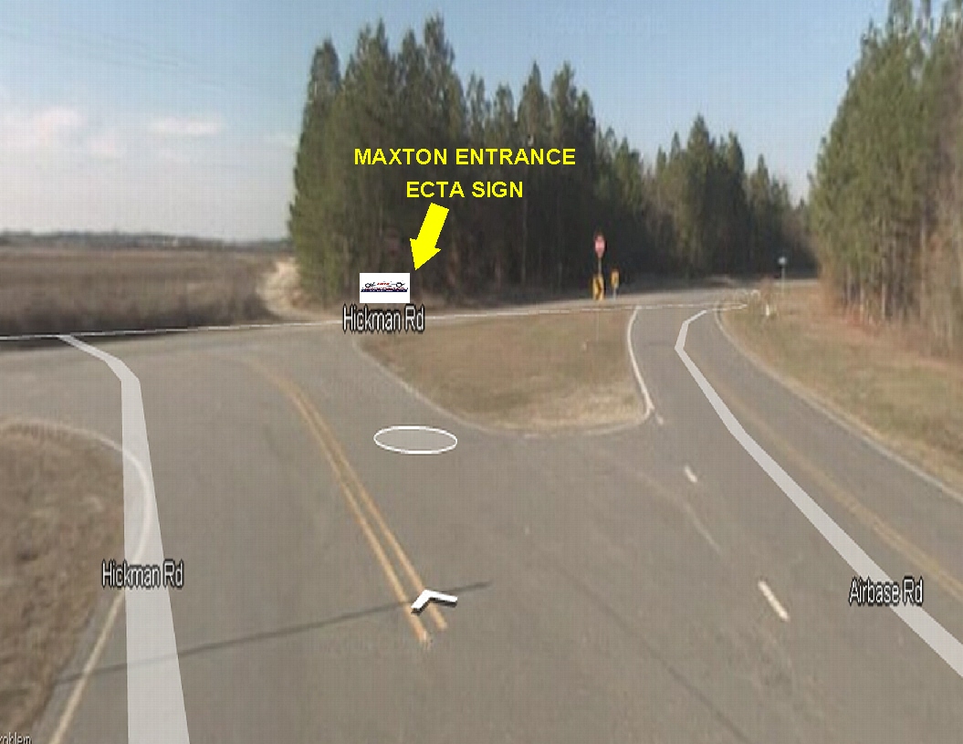MAXTON TRACK ENTRANCE