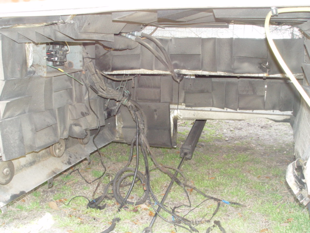 A LARGE HOLE IS LEFT WHEN THE PERKINS WAS REMOVED