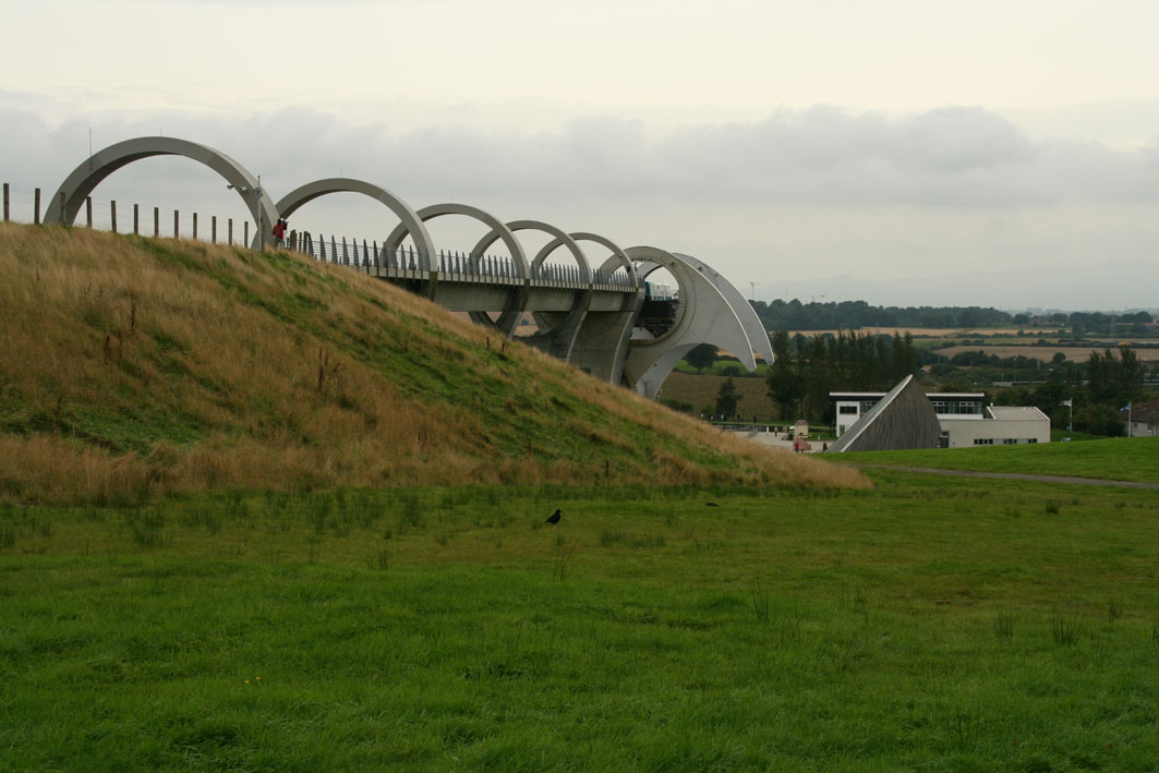 Falkirk wheel - on top