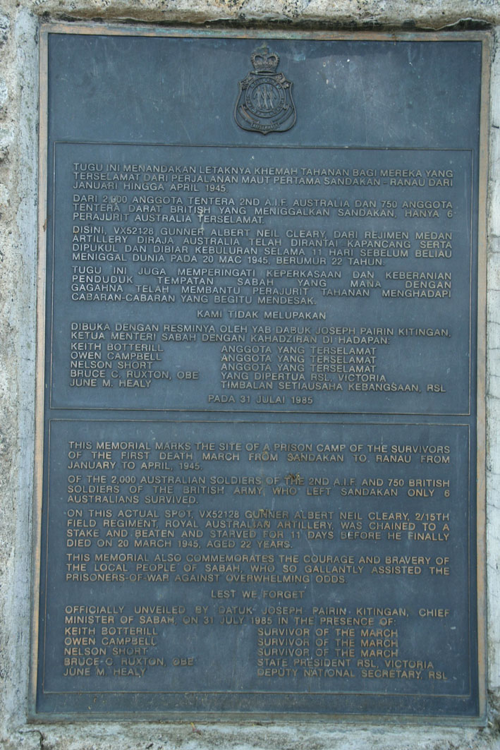 Sandakan Death March Memorial