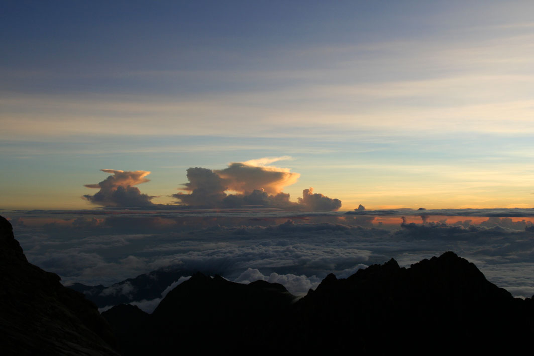 Climbing Mount Kinabalu - at sunrise