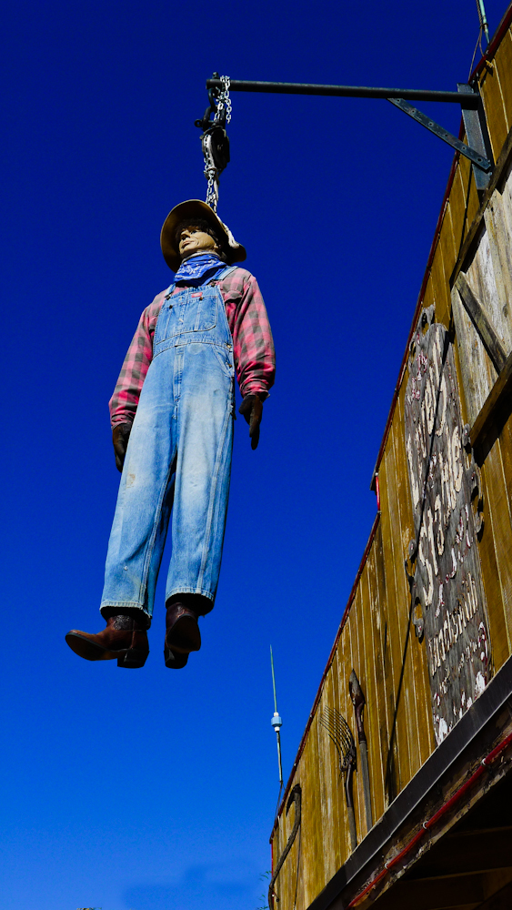 The hanging, Tortilla Flat, Arizona, 2011