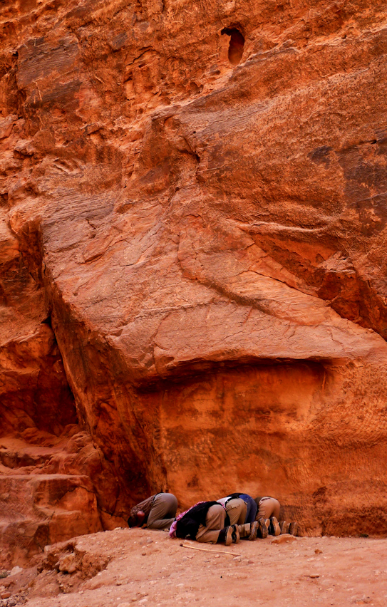 Morning prayer, Petra, Jordan, 2011