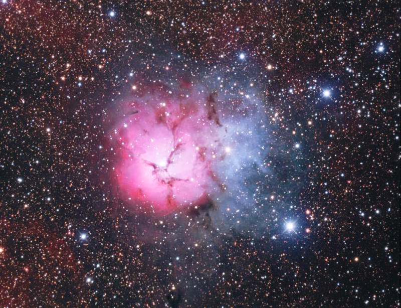 Trifid Composite 3 scopes, 3 cameras, 3 filters 22 hours 55 minutes