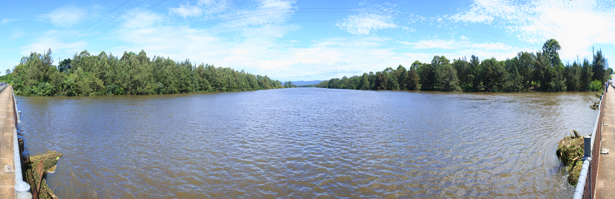 North Riichmond Bridge Swollen Hawkesbury River 20 image mosaic