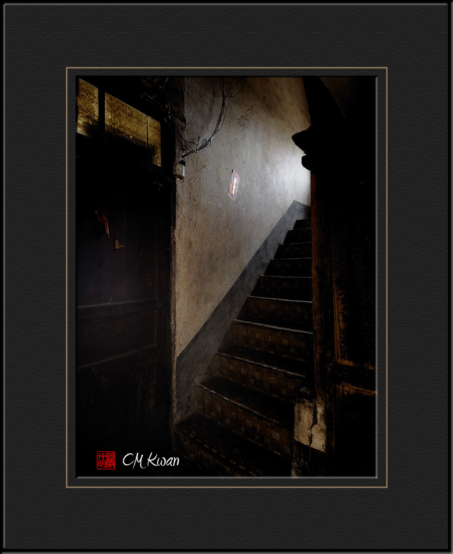 A Dark Staircase of An Apartment