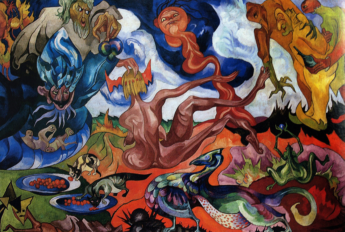 Creation of a world, 1921-22, oil on canvas