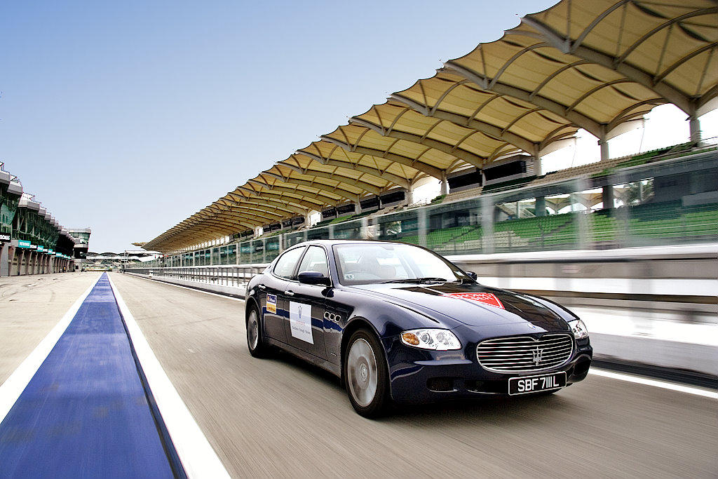 The Maserati Quattroporte, Sepang ciruit, Malaysia
