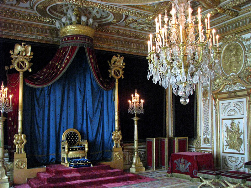 trône de Napoléon III à Fontainebleau