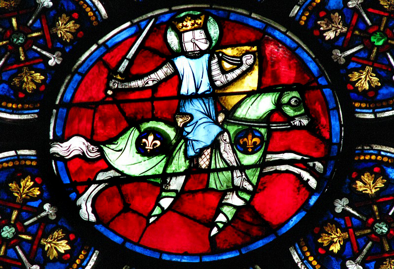 le roi sur son cheval