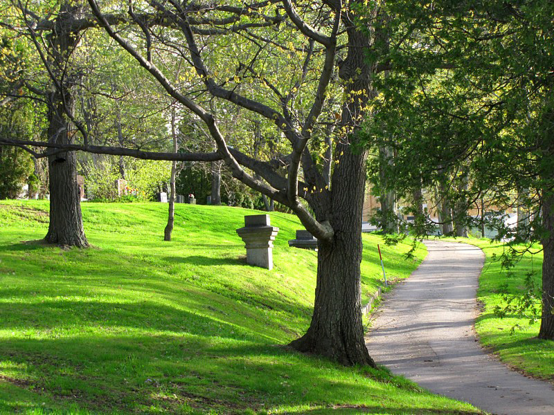 chemin des tombes