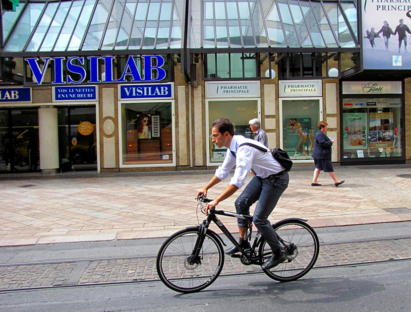 Du vlo dans les rues basses
