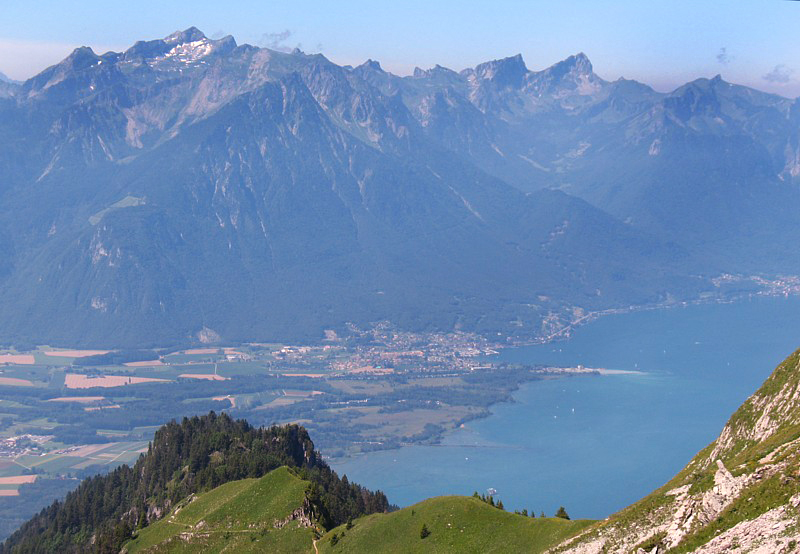 L'entrée du Rhone dans le lac Léman