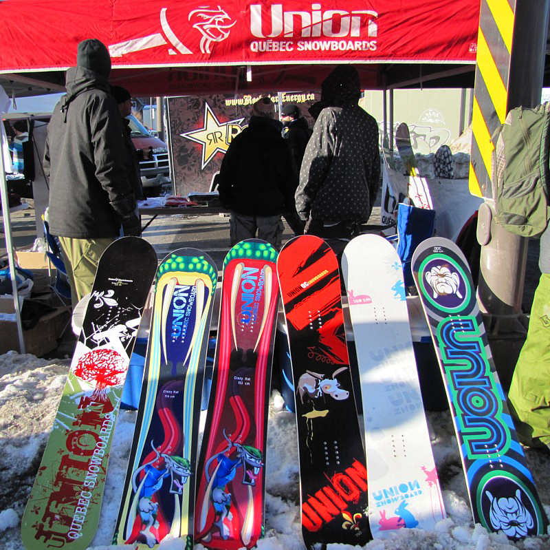 Union Quebec snowboards