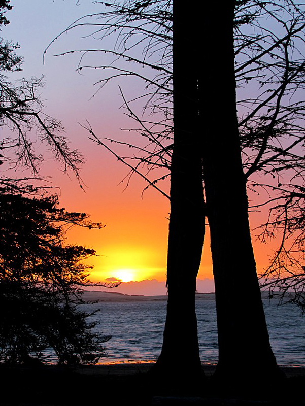 un coucher de soleil spectaculaire, Morro Bay