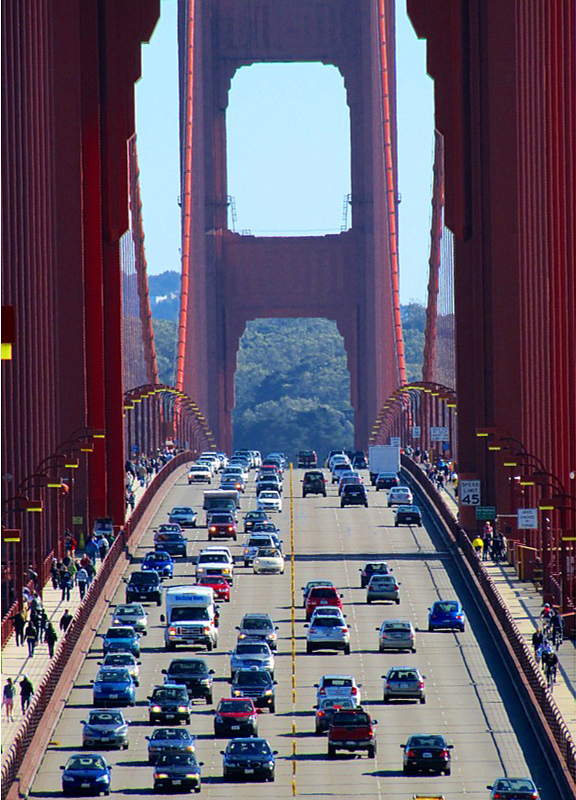 Traffic sur le pont