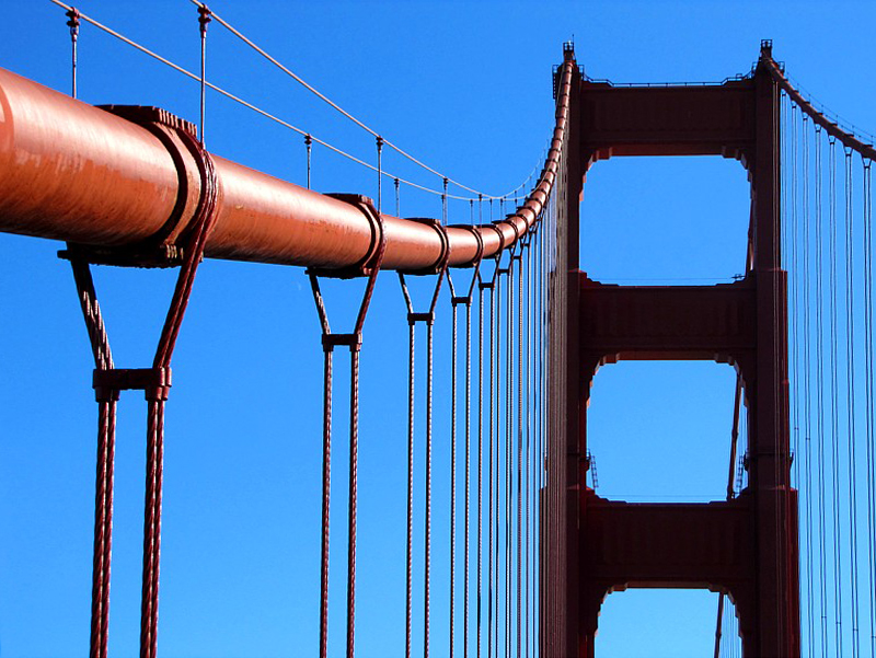 Le cable du Golden Gate
